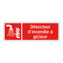 Détecteur d'incendie à gicleur