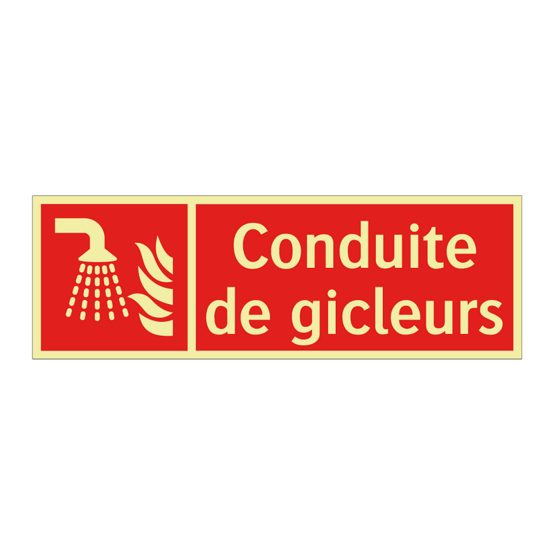 Conduite de gicleurs