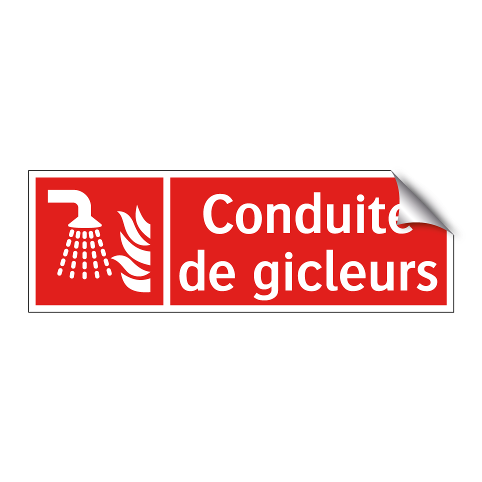 Conduite de gicleurs