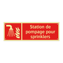 Station de pompage pour sprinklers