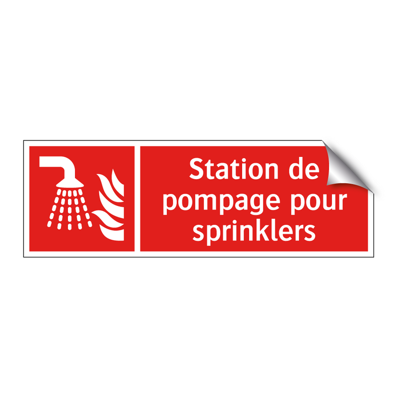Station de pompage pour sprinklers