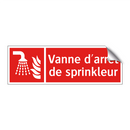 Vanne d'arrêt de sprinkleur