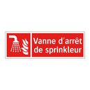 Vanne d'arrêt de sprinkleur
