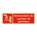 Alimentation du système de sprinklers