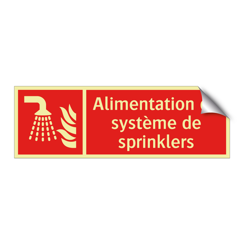 Alimentation du système de sprinklers