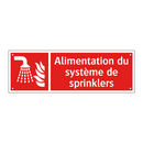 Alimentation du système de sprinklers