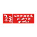 Alimentation du système de sprinklers