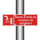 Vanne d'arrêt du système de sprinklers