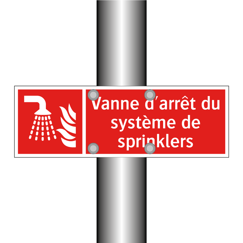 Vanne d'arrêt du système de sprinklers