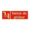Vanne de gicleur