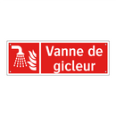 Vanne de gicleur