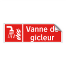 Vanne de gicleur