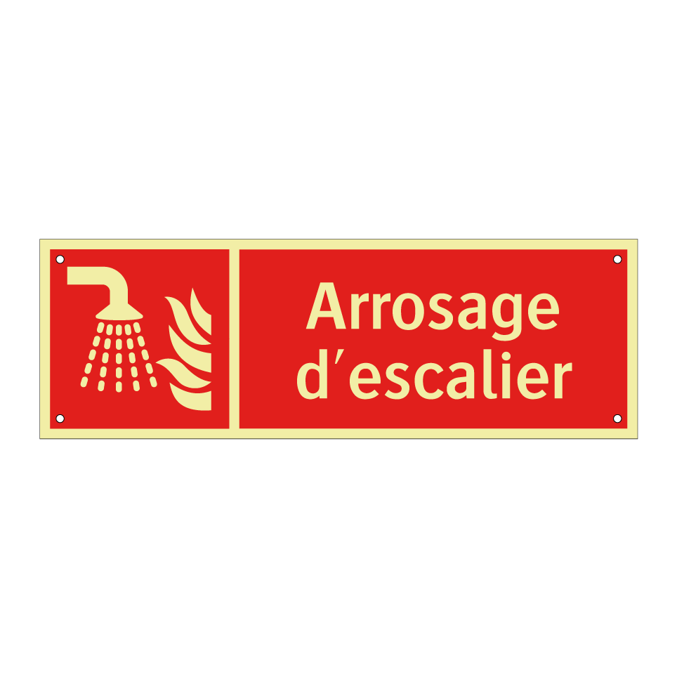 Arrosage d'escalier