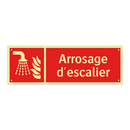 Arrosage d'escalier