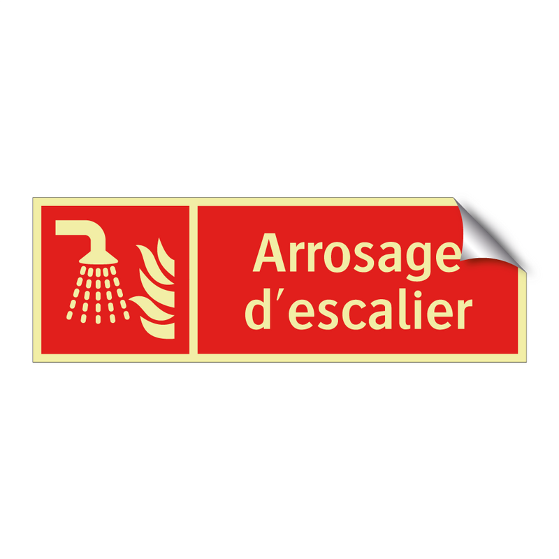 Arrosage d'escalier