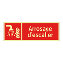 Arrosage d'escalier