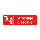 Arrosage d'escalier