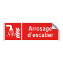 Arrosage d'escalier