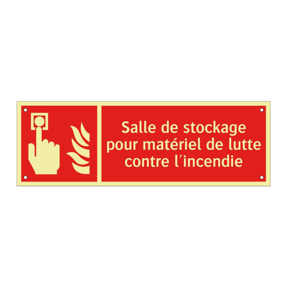 Salle de stockage pour matériel de lutte contre l'incendie