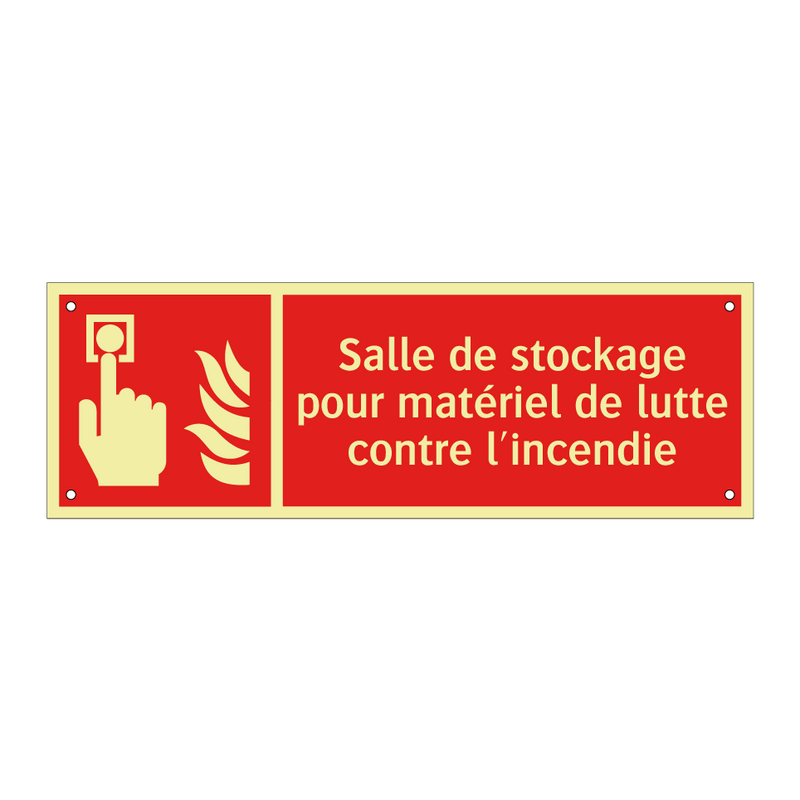 Salle de stockage pour matériel de lutte contre l'incendie