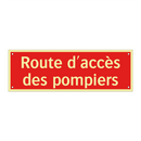 Route d'accès des pompiers