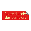 Route d'accès des pompiers