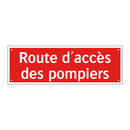Route d'accès des pompiers