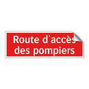 Route d'accès des pompiers
