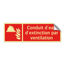 Conduit d'eau d'extinction par ventilation