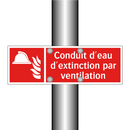 Conduit d'eau d'extinction par ventilation