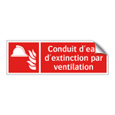 Conduit d'eau d'extinction par ventilation