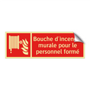 Bouche d'incendie murale pour le personnel formé