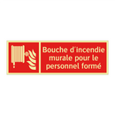 Bouche d'incendie murale pour le personnel formé