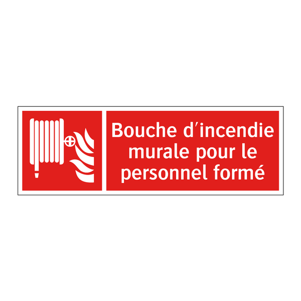 Bouche d'incendie murale pour le personnel formé