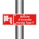 Bouche d'incendie murale Type F