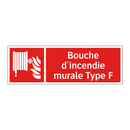 Bouche d'incendie murale Type F