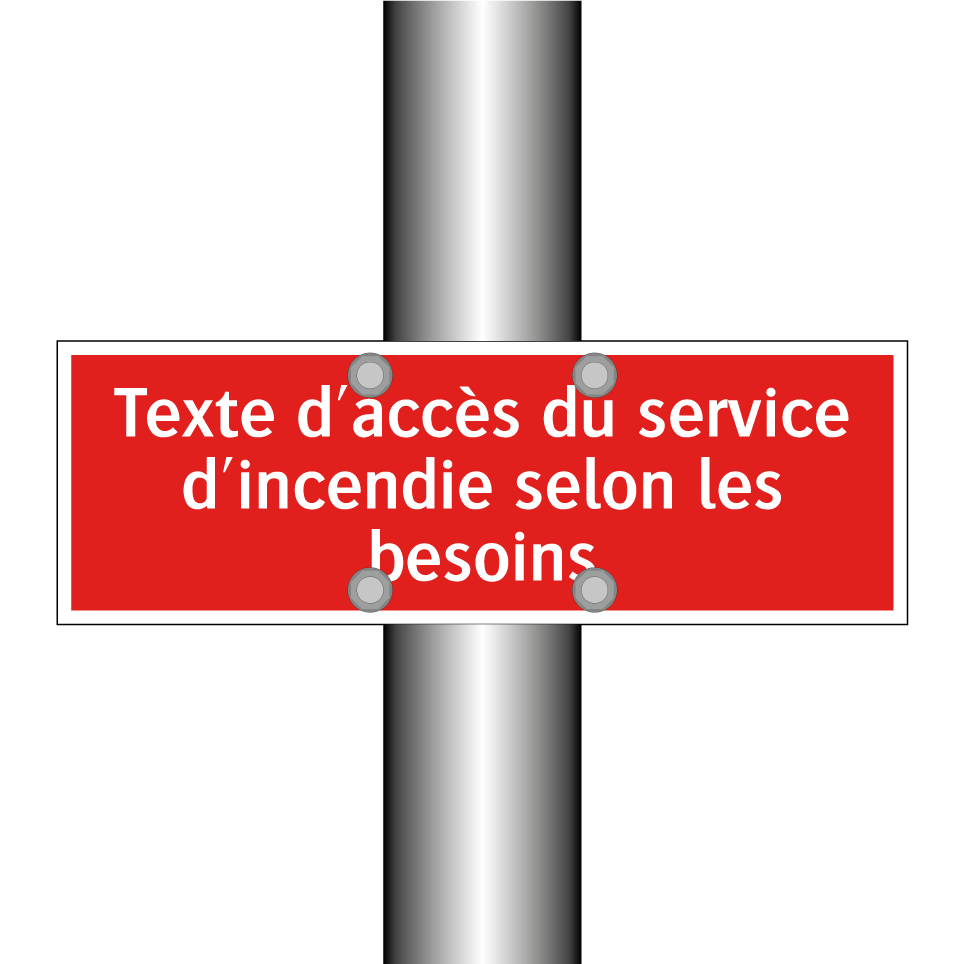 Texte d'accès du service d'incendie selon les besoins