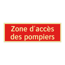 Zone d'accès des pompiers