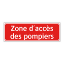 Zone d'accès des pompiers