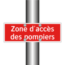 Zone d'accès des pompiers