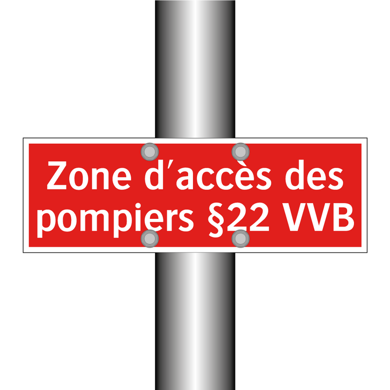 Zone d'accès des pompiers §22 VVB
