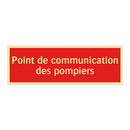 Point de communication des pompiers