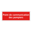 Point de communication des pompiers
