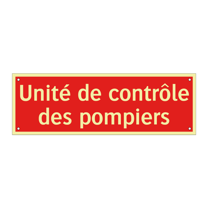 Unité de contrôle des pompiers