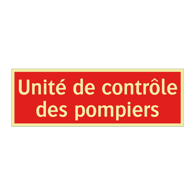 Unité de contrôle des pompiers