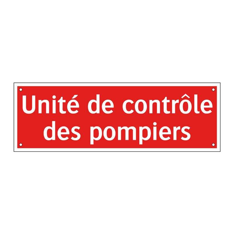 Unité de contrôle des pompiers