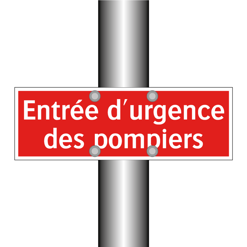 Entrée d'urgence des pompiers