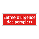 Entrée d'urgence des pompiers