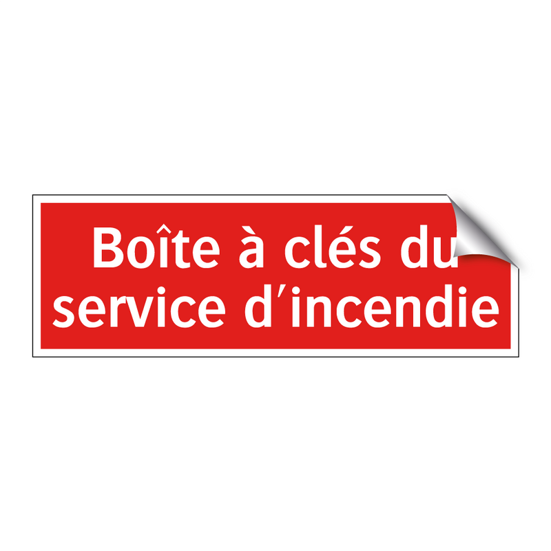 Boîte à clés du service d'incendie