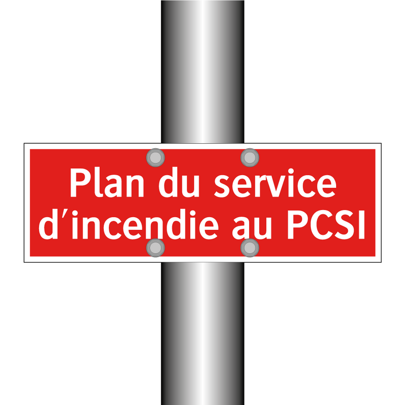 Plan du service d'incendie au PCSI